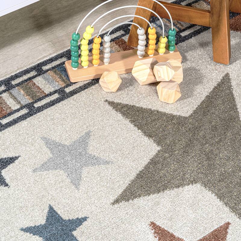 JONATHAN Y Dila Geometric Striped Area Rug