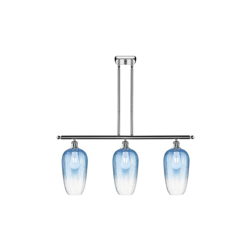 Innovations Lighting Endless Possibilities Ballston - Brookhaven Flute - 3 Light 36" Stem Hung Island Light