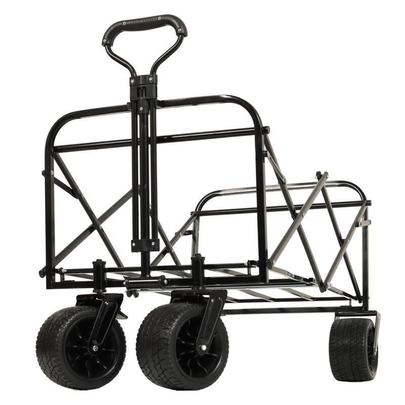 440lb Foldable Wagon Cart - Heavy Duty for Beach, Camping & Shopping