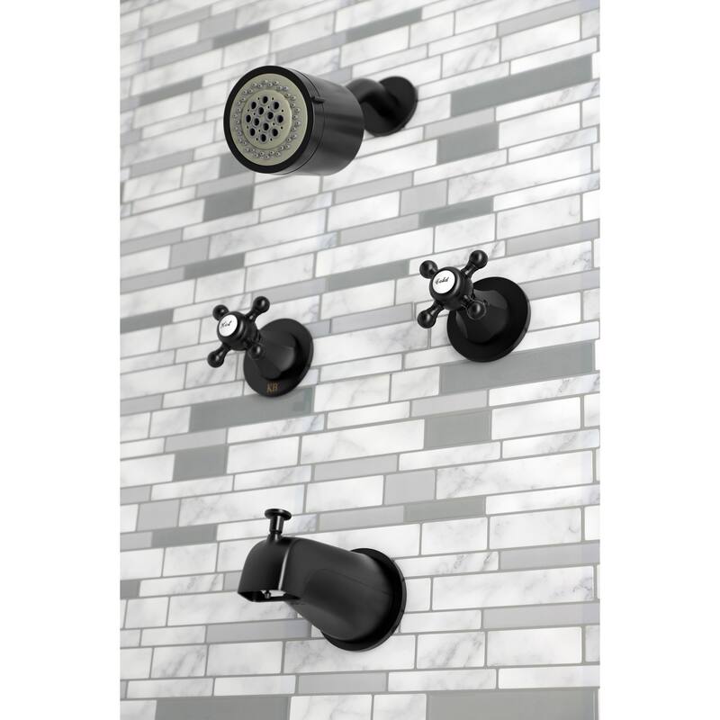 Kingston Brass Metropolitan Two-Handle Tub and Shower Faucet