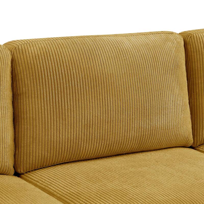 Modular L Shaped Sectional Sofa, 97" Wide Cloud Sofa Couch with Chaise