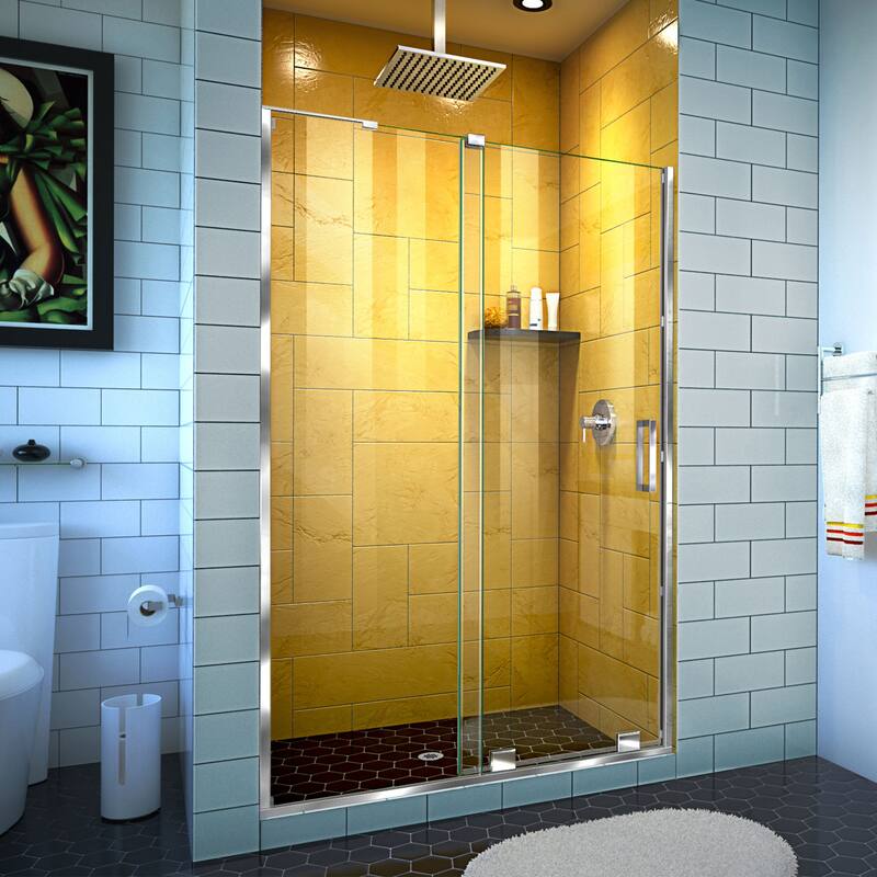 DreamLine Mirage-Z 44-48 in. W x 72 in. H Frameless Sliding Shower Door - 44" - 48" W - Chrome Finish