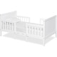 preview thumbnail 1 of 5, Dream On Me Hudson 3 in 1 Convertible Toddler Bed White White - Toddler