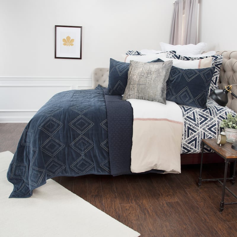 Auden Indigo Cotton Embroidered Sham