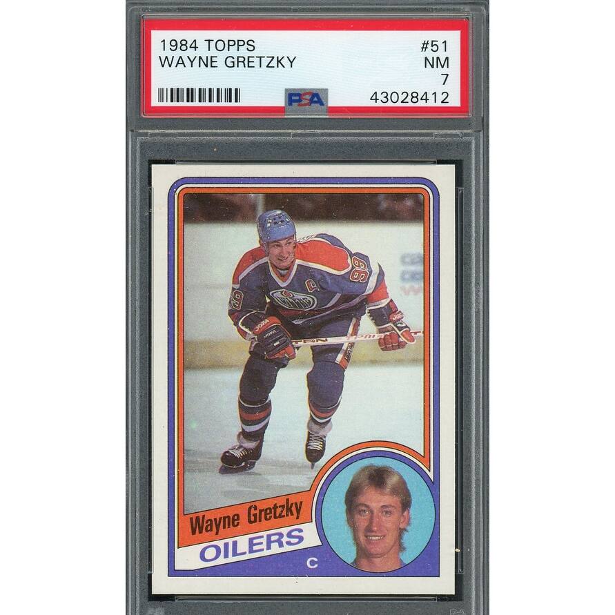 Wayne Gretzky 1984 Topps Hockey Card #51 Graded PSA 7 - 8'6" x 11'6"