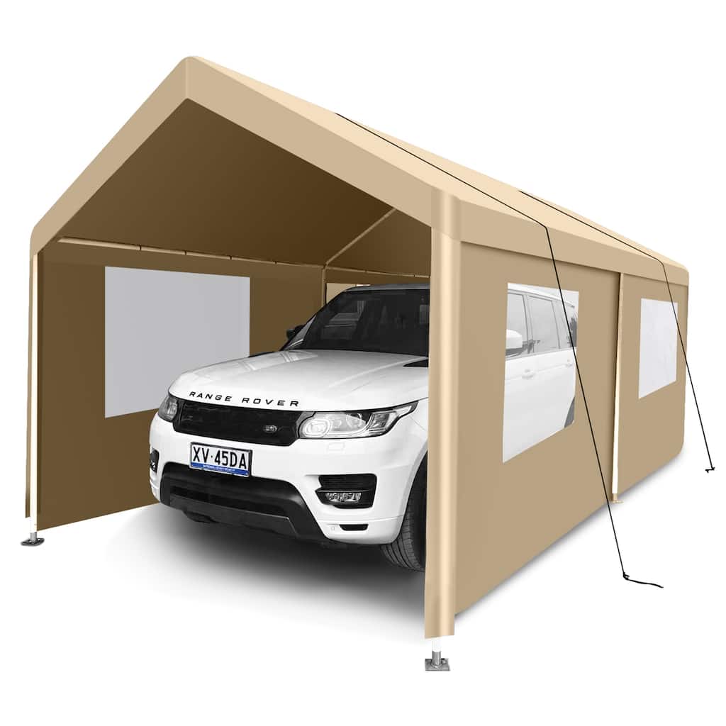 Carport, 10×20 Heavy Duty Portable Carport Garage Tent for Outdoor Storage Shelter