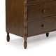 preview thumbnail 24 of 33, Max & Lily Jenny Lind 7-drawer Wood Spindle Leg Horizontal Dresser