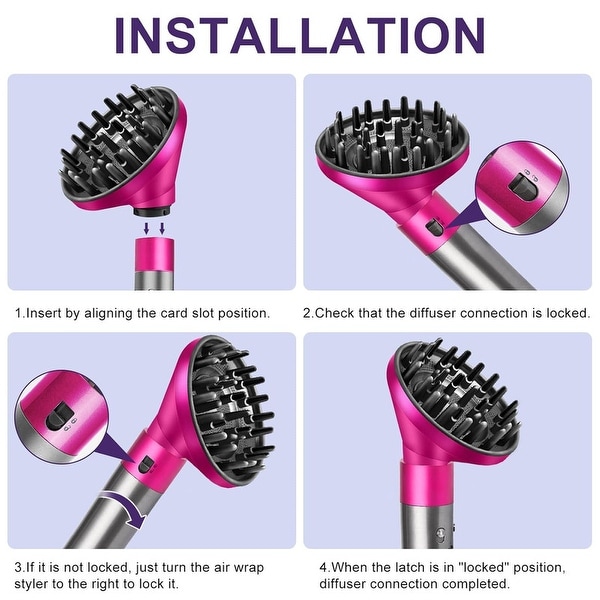 Diffuser Attachment For Hair Dryer For Dyson Airwrap Styler - On