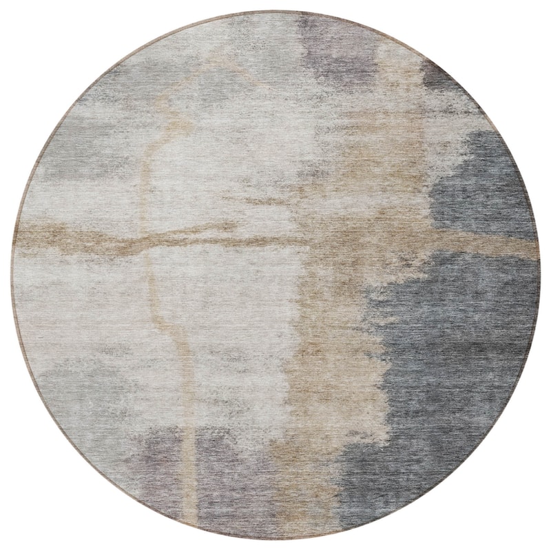 HomeRoots Abstract Transitional Rectangle Outdoor Rug