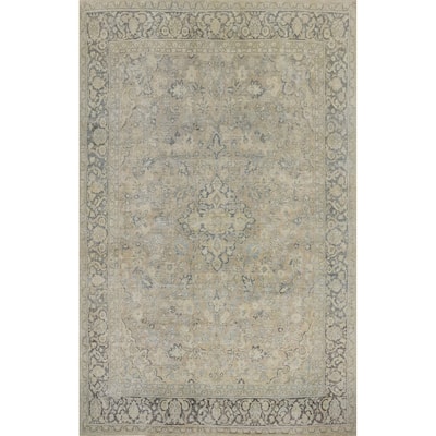 Hand Knotted Oriental 100% Wool Carpet Traditional Floral Multi-Colored Mahal Area Rug - 11' 10'' X 8' 1''