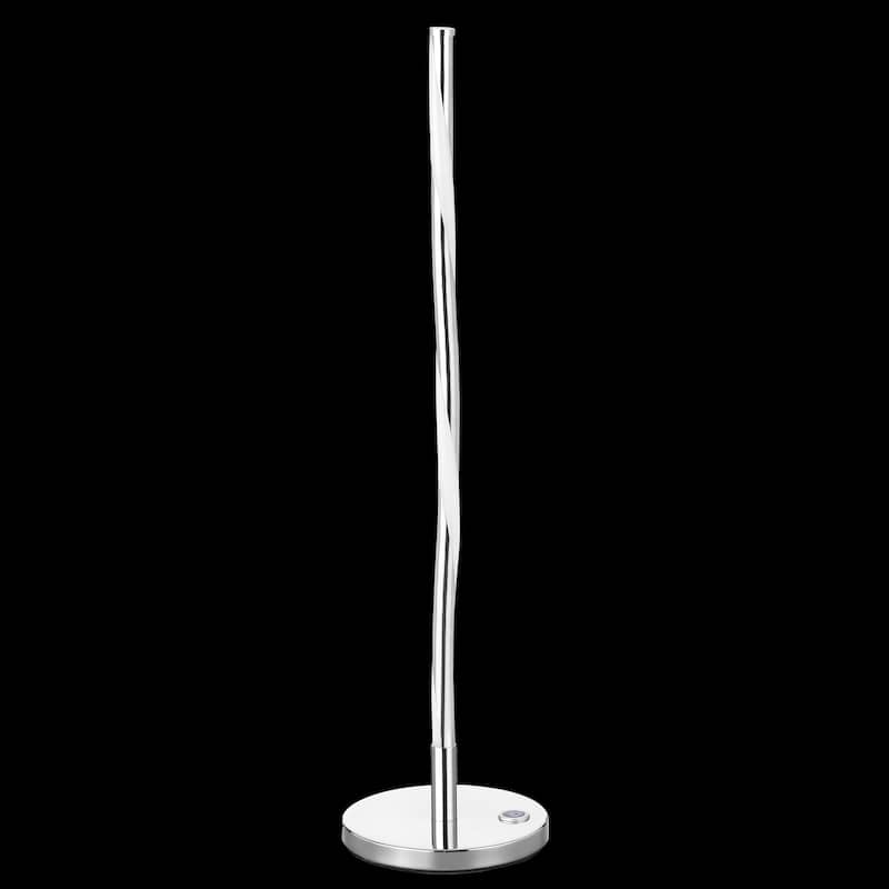 Cairo 23.5" LED Integrated Table Lamp, Chrome by JONATHAN Y