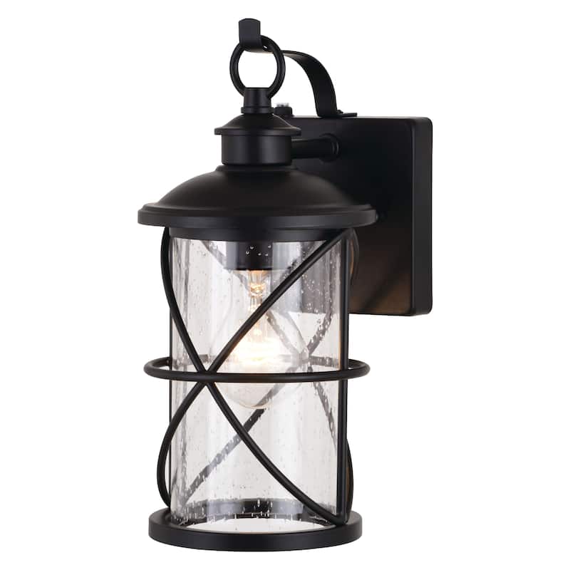 Adams 1 Light Dusk to Dawn Outdoor Wall Lantern Clear Glass