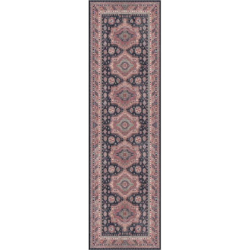 Nourison Vintage Home Indoor Persian Area Rug - Blue/Navy - 2' 2" x 7' 6" - Runner