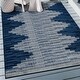 preview thumbnail 12 of 21, World Rug Gallery Geometric Indoor/Outdoor High-Low Area Rug 4' x 6'
