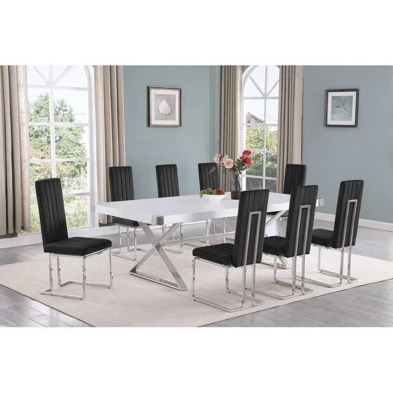 Best Quality Furniture D442/3-SC340-7 Dining Set with 94