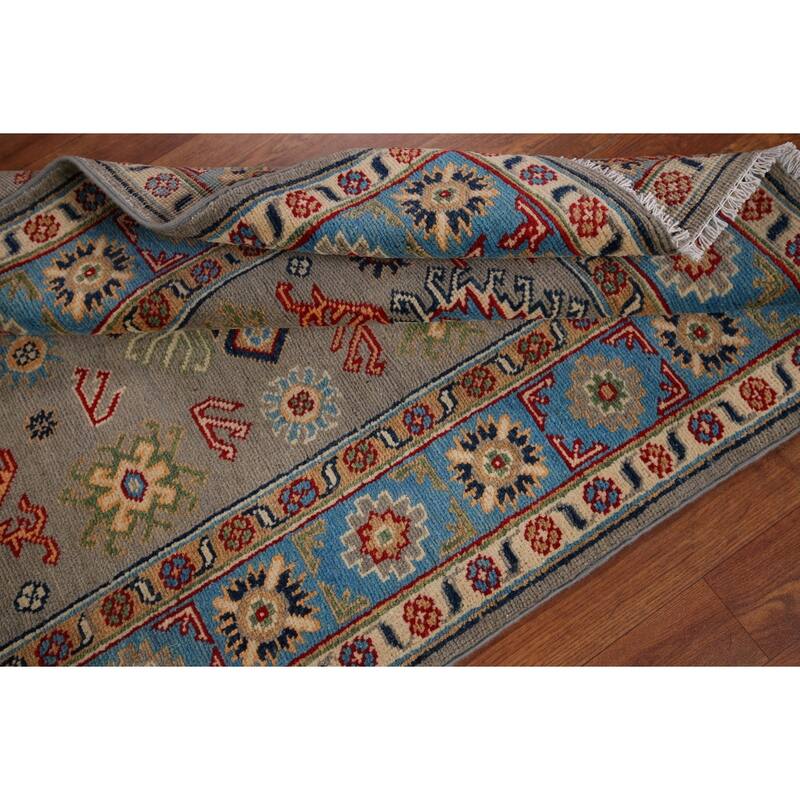 Kazak Oriental Foyer Rug Handmade Wool Carpet - 3'3" x 4'10"