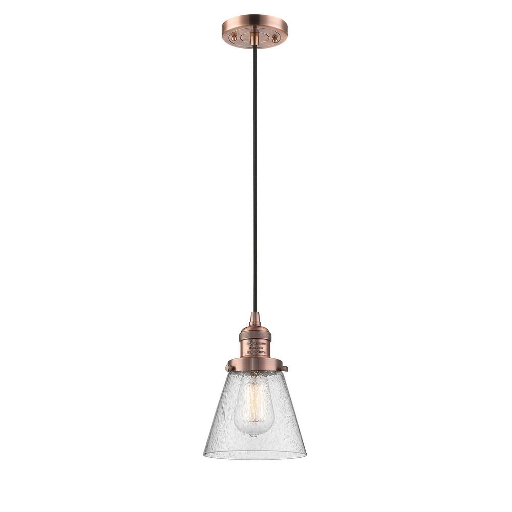 Innovations Lighting Franklin Restoration Cone - 1 Light 6" Cord Hung Mini Pendant