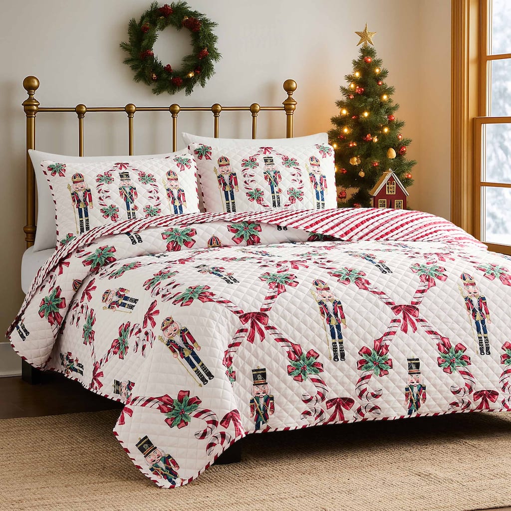 Avanti Linens Nutcracker Quilt Set