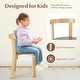 preview thumbnail 18 of 28, Gymax 5-Piece Kids Wooden Curved Back Activity Table & Chair Set w/Toy