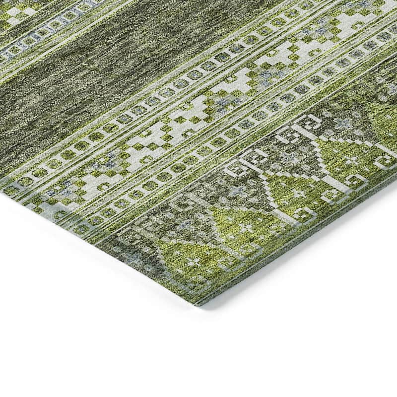 Machine Washable Indoor/ Outdoor Chantille Tribal Boho Rug