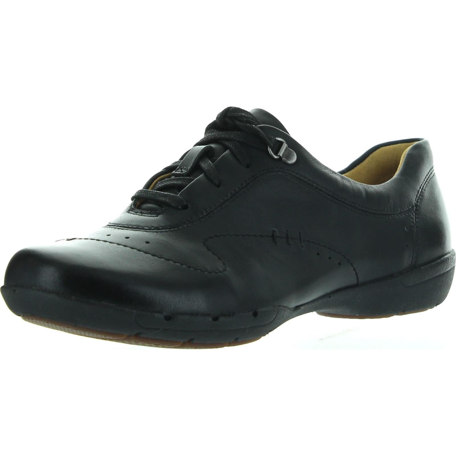 clarks flat lace up shoes