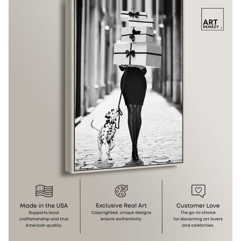 City Dalmatian Canvas by Art Remedy