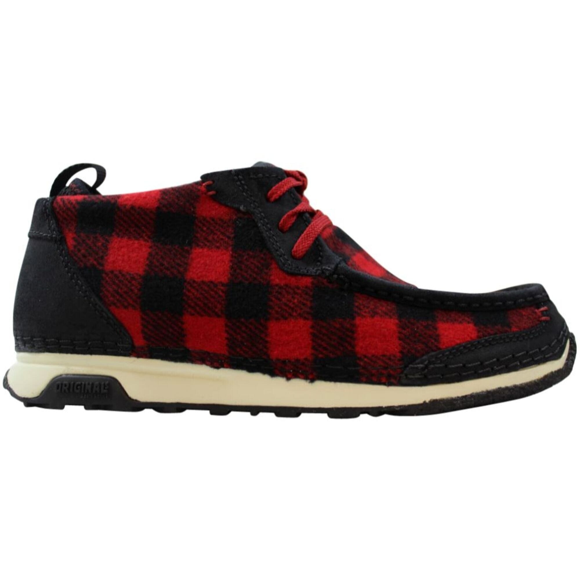 red clarks for men