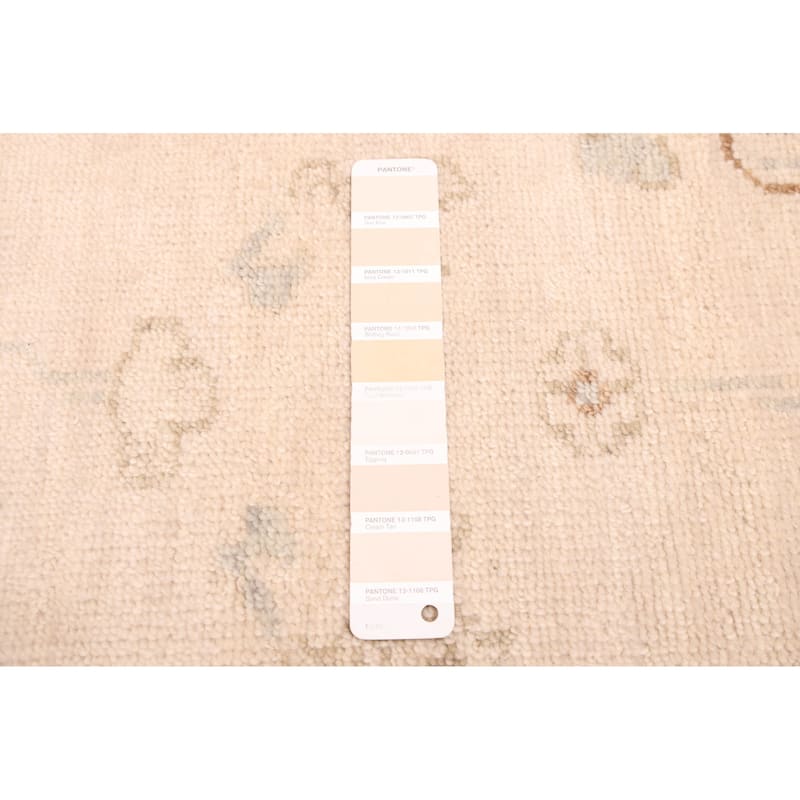 ECARPETGALLERY Hand-knotted Modern Oushak Beige Wool Rug - 8'0 x 10'0