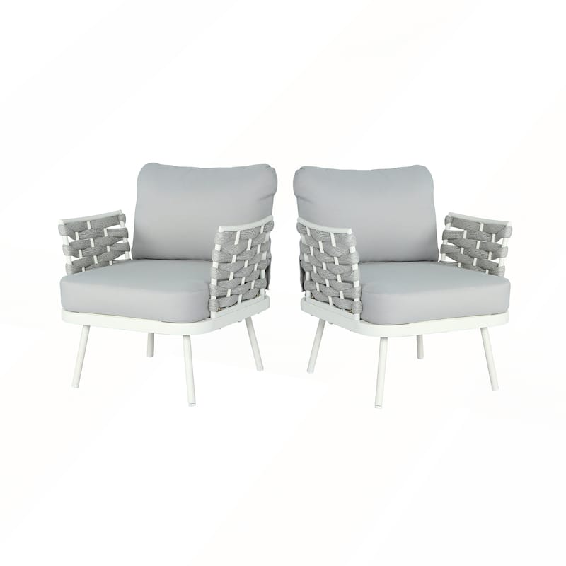 Steel Club Chair Set of 2