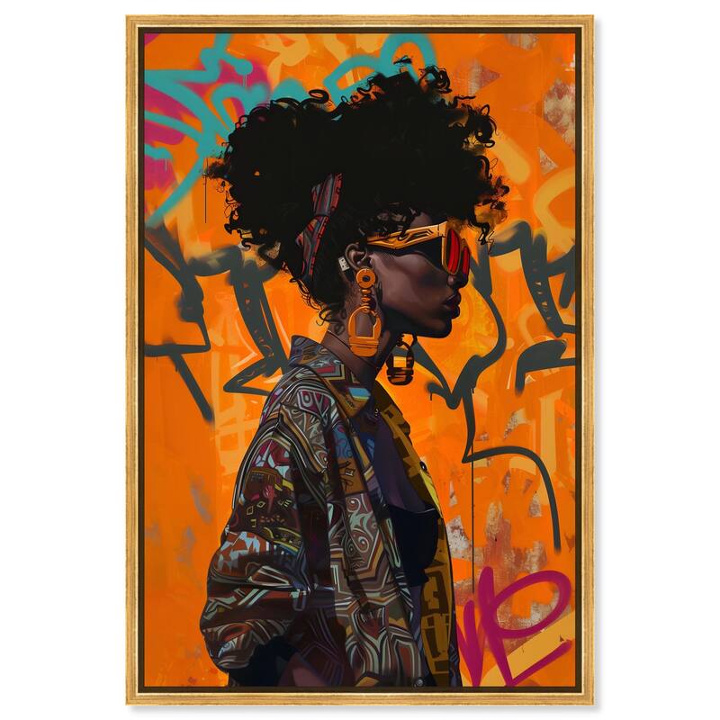 Street Wear Canvas by Art Remedy - 16" x 24" - Gold