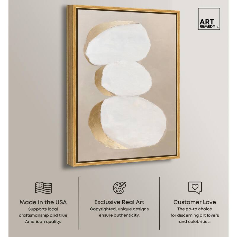 Stacked Stones I Canvas by Art Remedy