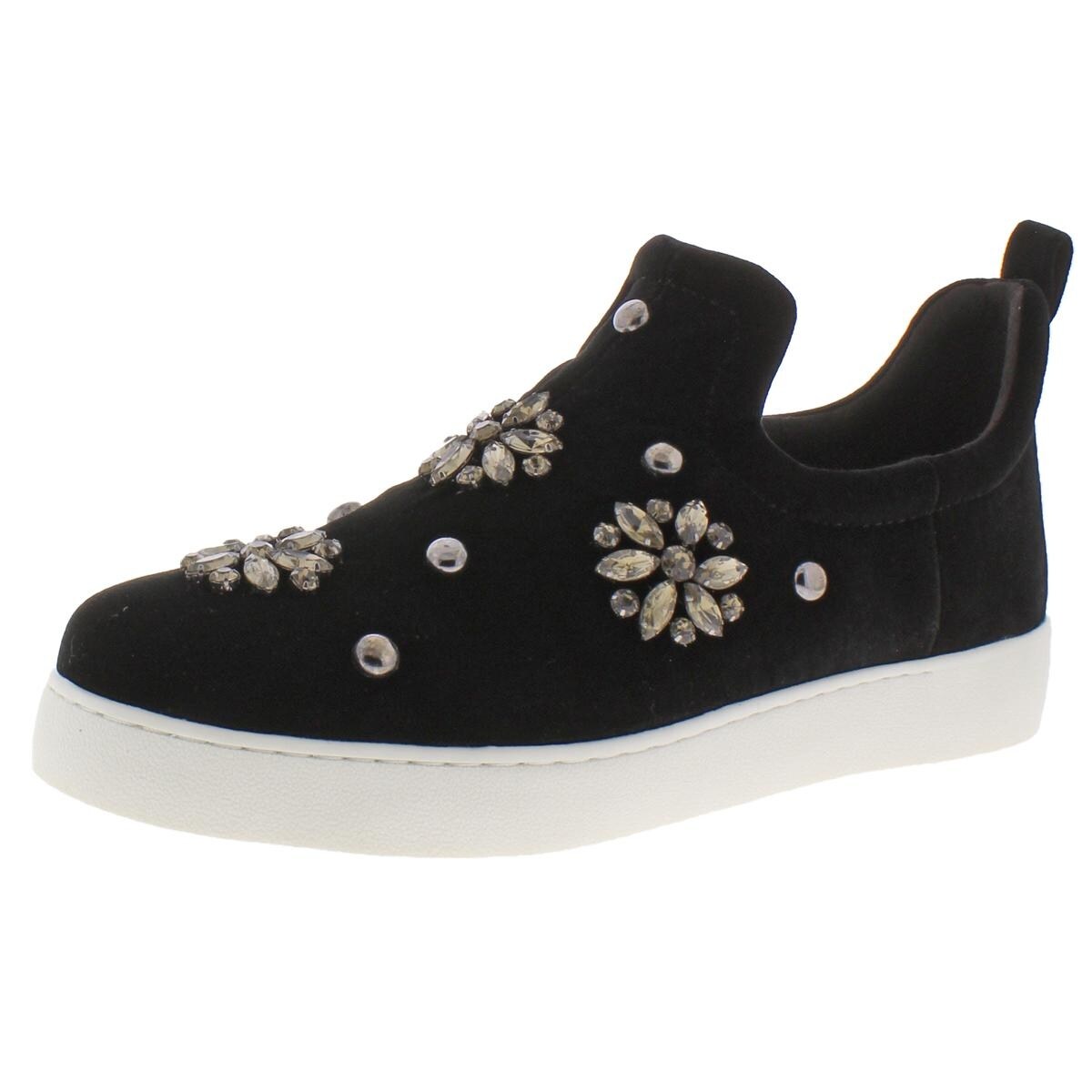 jeweled slip on sneakers