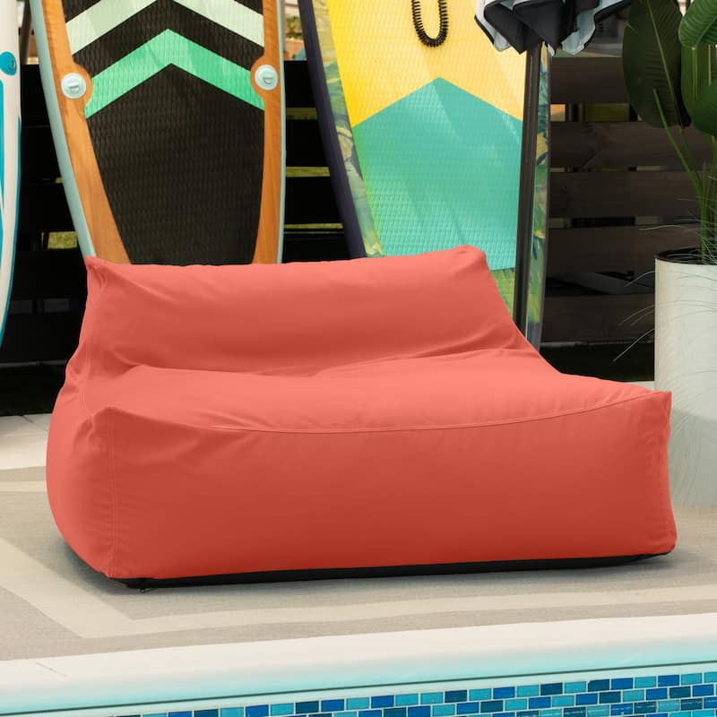 Jaxx Lavista Outdoor Bean Bag Loveseat / Modern Patio Sofa
