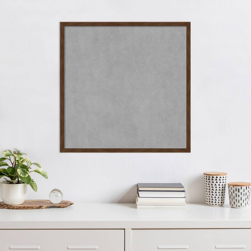 Amanti Art Carlisle Brown Narrow Framed Magnetic Board