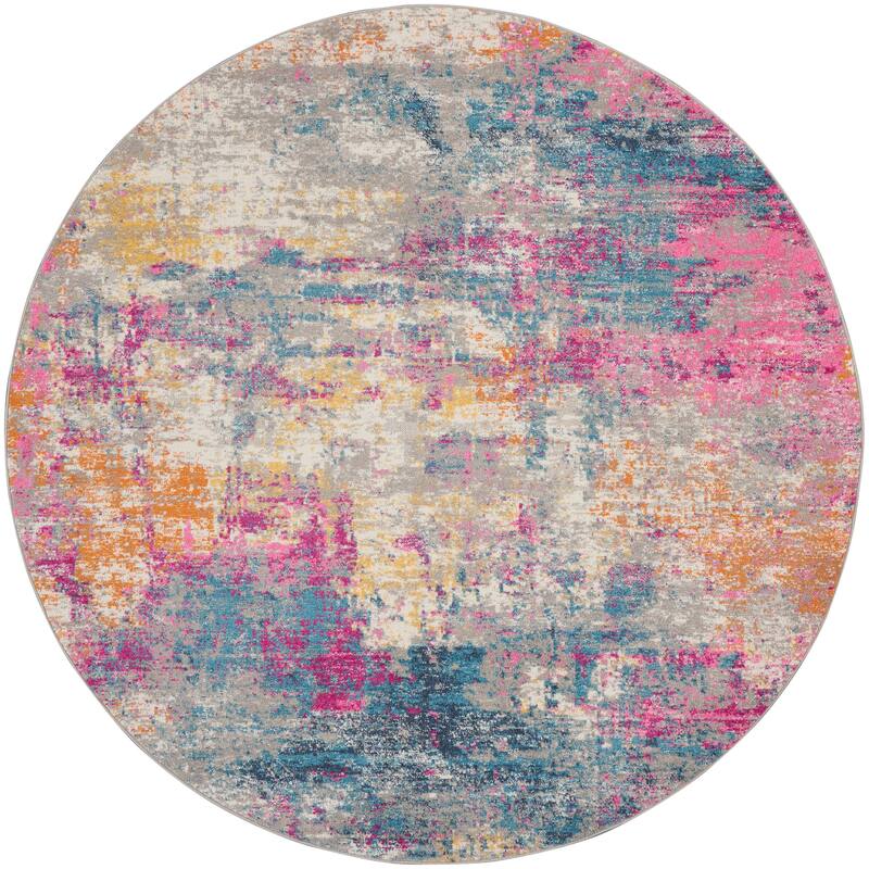 Nourison Passion Abstract Watercolor Multicolor Area Rug