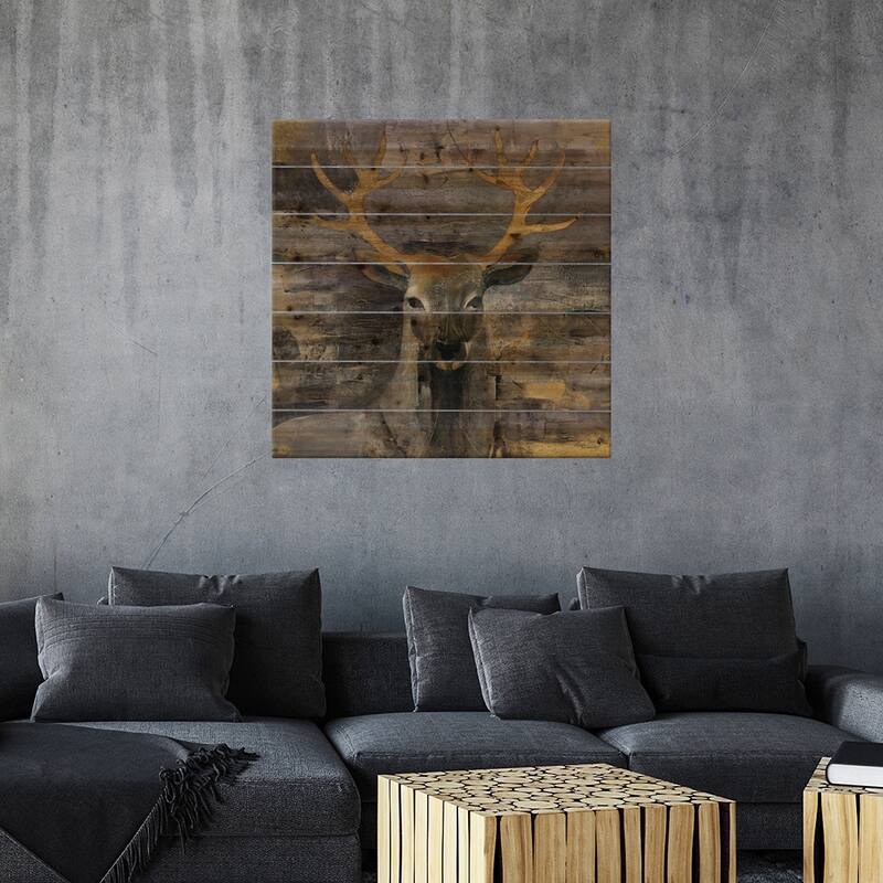 The Leader Print On Wood by Albena Hristova - Multi-Color