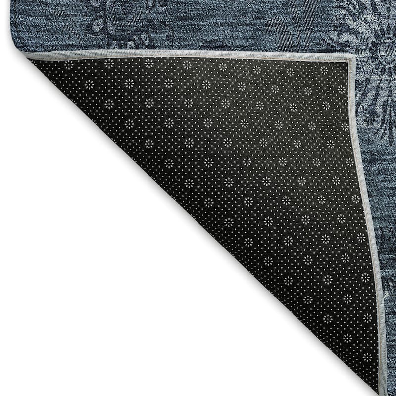 Premium Washable Super Soft Floral Imprint Mayfield Rug
