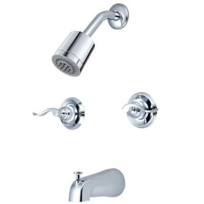 Kingston Brass Nuwave French Tub and Shower Package with Shower Head