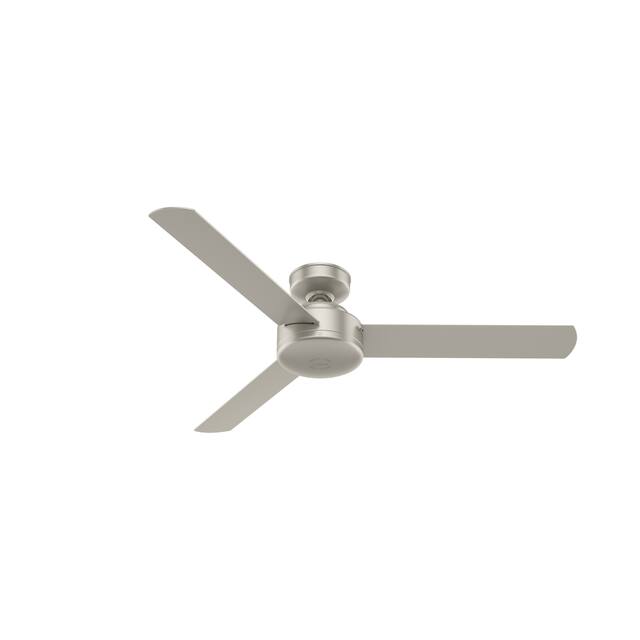 Hunter 52" and 44" Presto Ceiling Fan with Wall Control - 52" - 52" - Matte Nickel