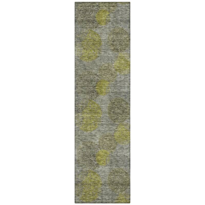Machine Washable Indoor/ Outdoor Boho Sphere Chantille Rug