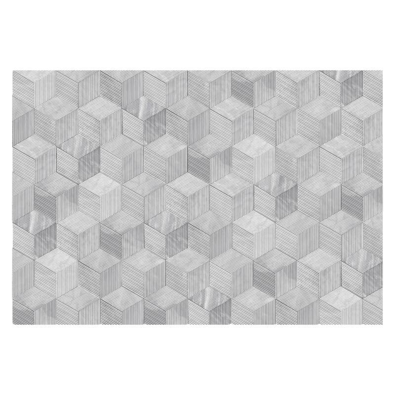 Hexagon OL Textured Finished Natural Stone 3D Fluted Marble Tile for Wall, 1 Box 12 PCS