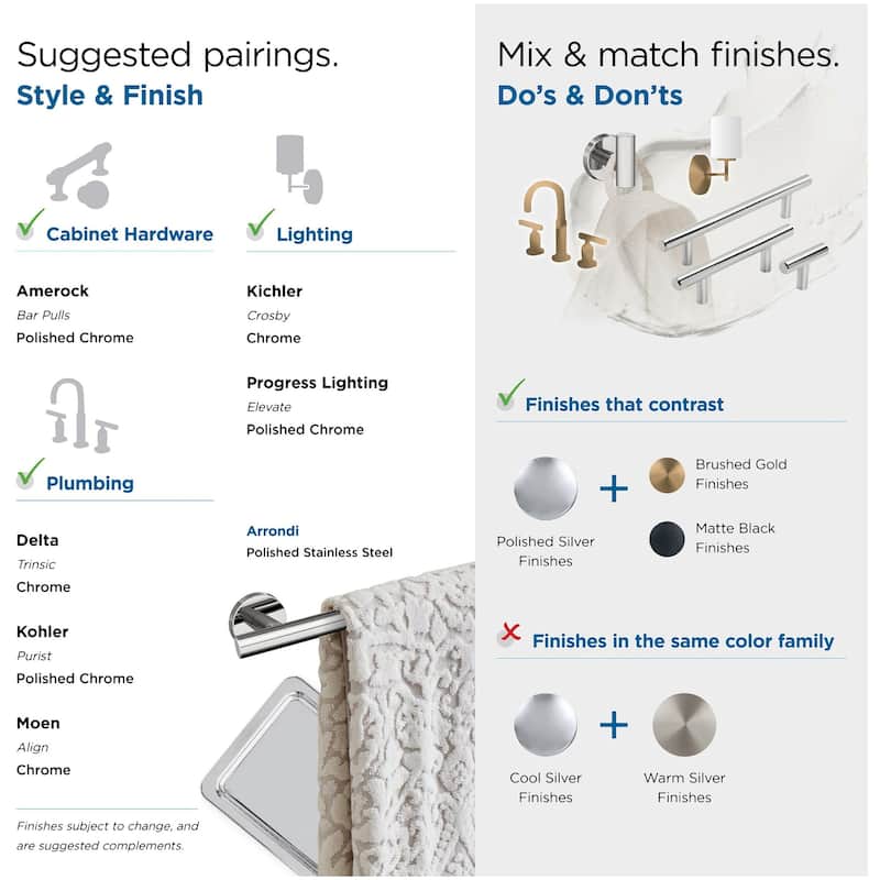 Amerock Arrondi 9" Towel Bar