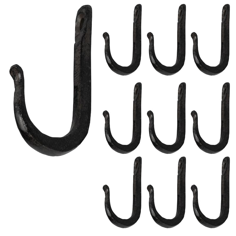 Rustic State Vagon Cast Iron Wall Hook - Pack of 10