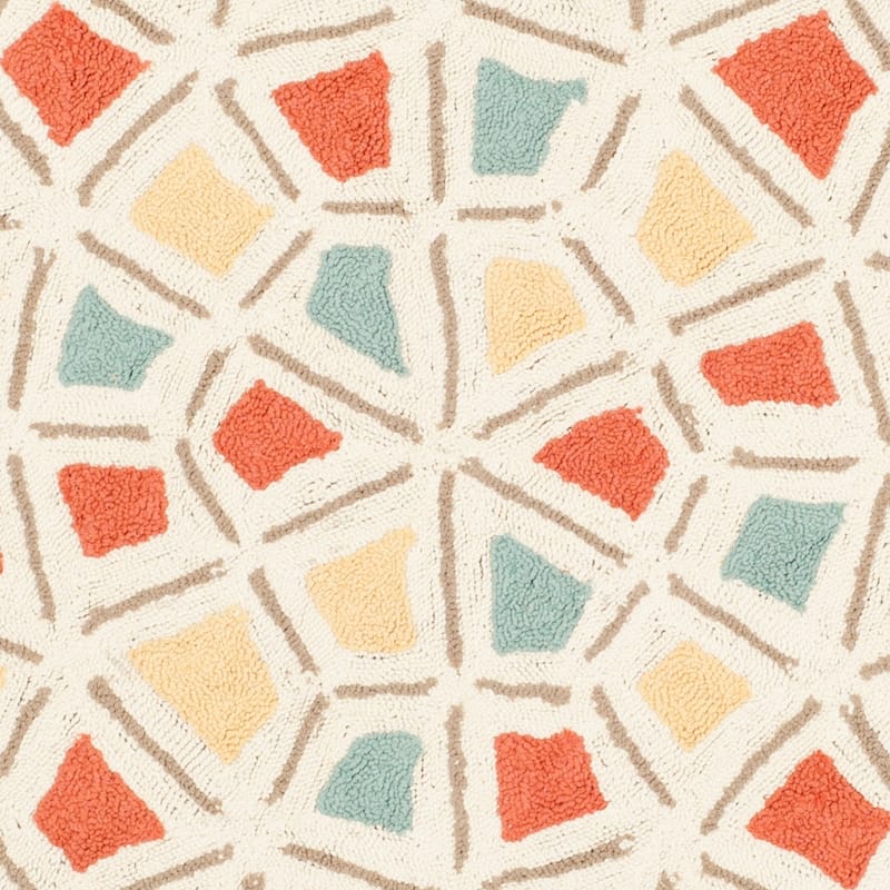 Martha Stewart by SAFAVIEH, Spring Wheel Mosaic Cotton Rug