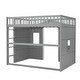 preview thumbnail 7 of 12, Elegant Design Full Size Creativity House Loft Bed with Built-In Ladder and Underbed Storage Space