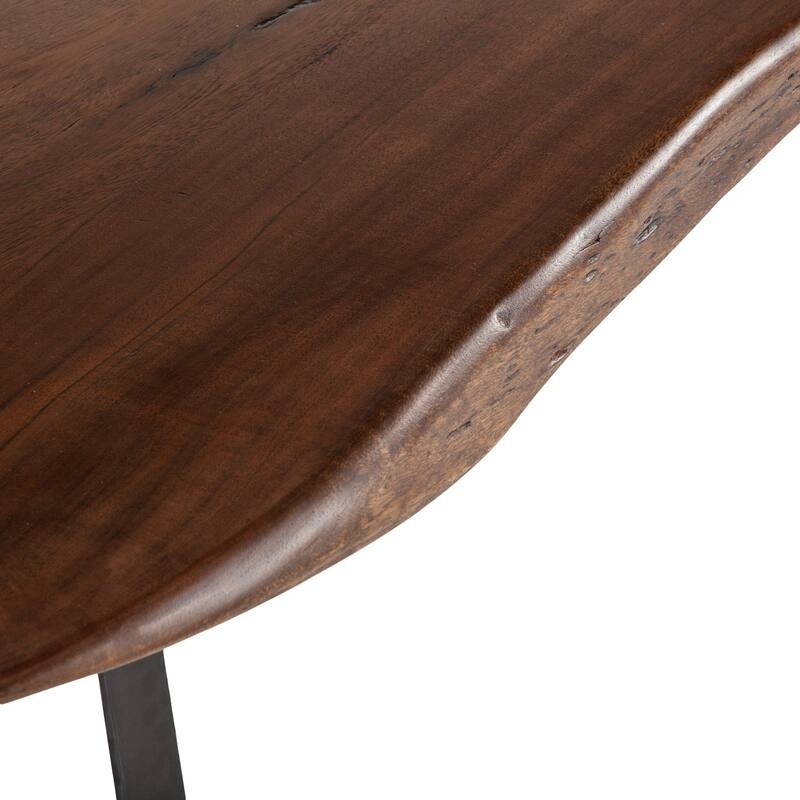 Nottingham 106-Inch Acacia Wood Dining Table in Walnut Finish