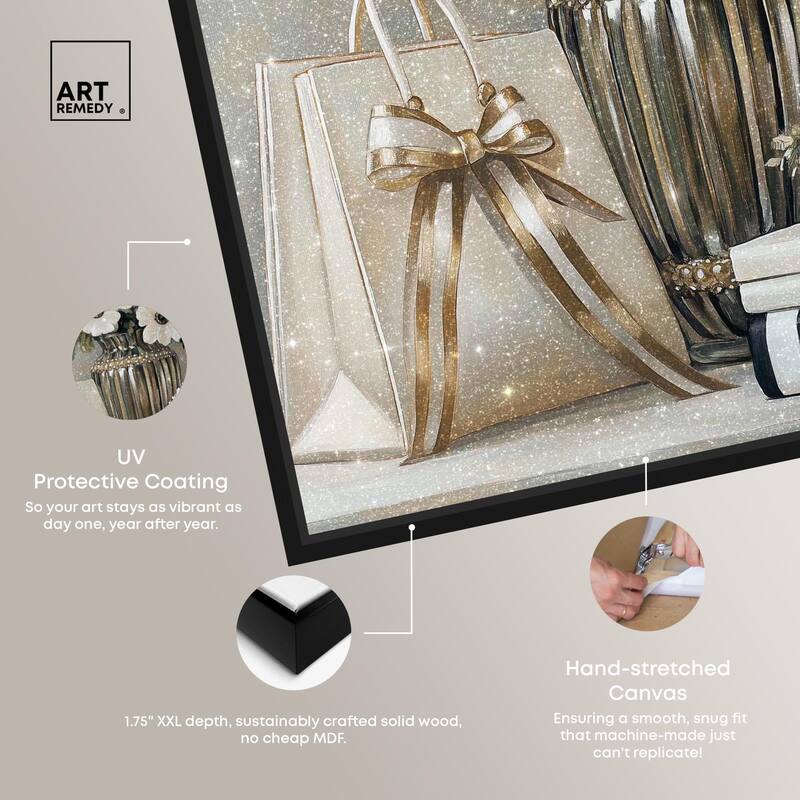 Elegant Flowers Books Neutral Canvas by Art Remedy