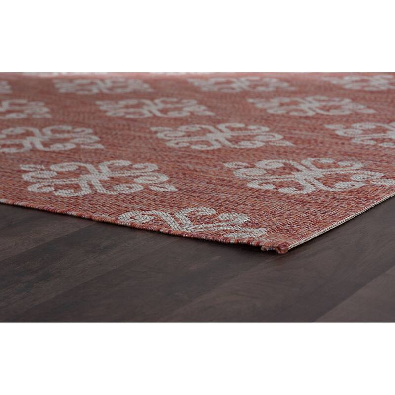 Colonnade Transitional Scroll Indoor/Outdoor Area Rug