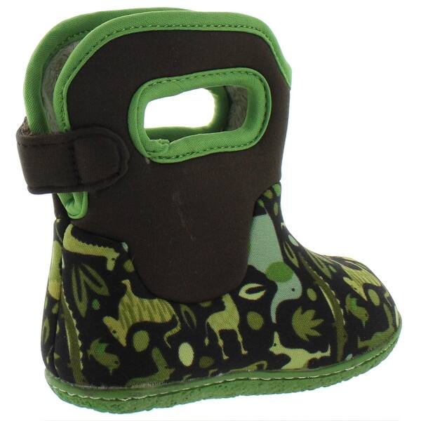 Shop Bogs Boys Zoo Winter Boots Printed Waterproof Green Multi