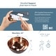 preview thumbnail 8 of 8, Shockley 16" Vessel Bathroom Sink in Naked Copper